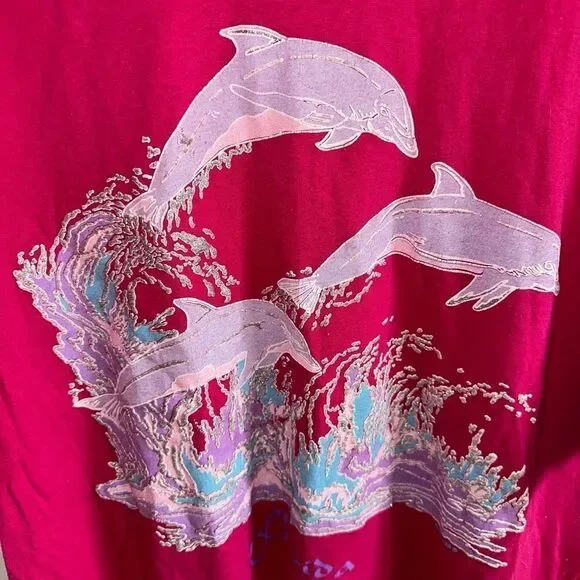 Vintage single stitch puff paint Florida T-shirt - Picture 2 of 7